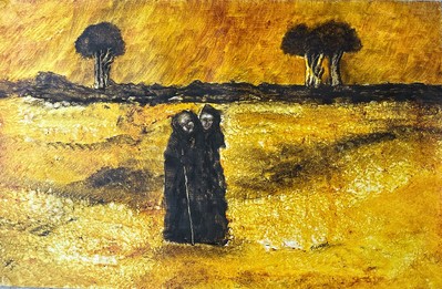 Untitled (Old Female Figures in Landscape)