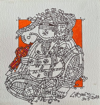 Vinayaga playing magudi